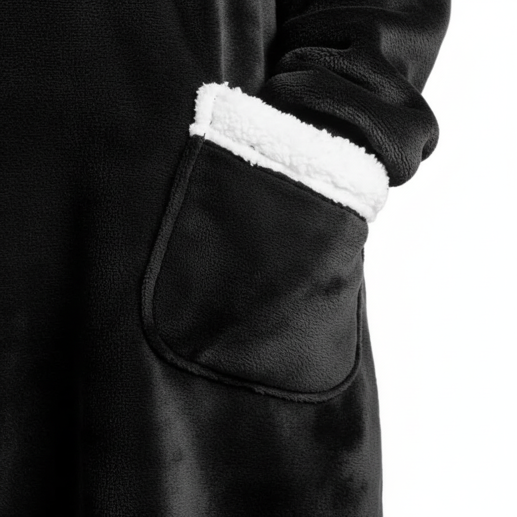 2024 Winter Super Long Flannel Blanket Winter Hoodies Sweatshirt Women Men Pullover Fleece Giant TV Oversized Blanket